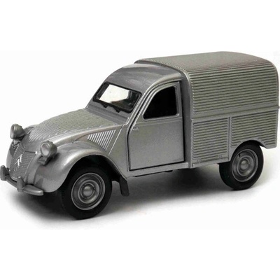 Welly Citroën 2CV Fourgonnette stříbrno šedý 39 1:34