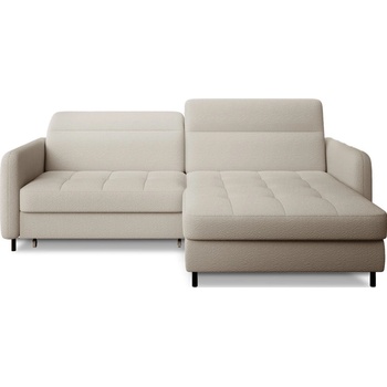 Eltap Бежов разтегателен ъглов диван с място за съхранение от букле (десен ъгъл) Gomsi - ELTAP (CO-GOM-RT-18ROY)