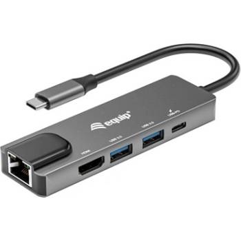 Equip Док за преносими компютри - 133489 (вход: USB-C, изход: USB-C PD: 100W/HDMI/2x USB3.2 Gen1) (133489)