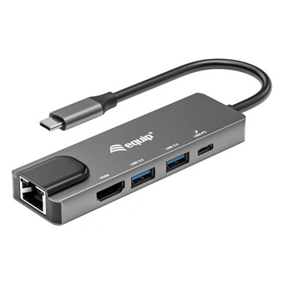Equip Док за преносими компютри - 133489 (вход: USB-C, изход: USB-C PD: 100W/HDMI/2x USB3.2 Gen1) (133489)
