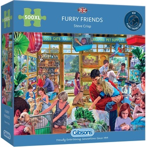 Gibsons - Puzzle Crisp: Furry Friends 500XL - 500 piese