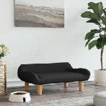 vidaXL Кучешко легло черно 70x40x24 см текстил (171950)
