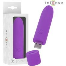 Intense symone usb rechargeable vibrating bullet 8 vibrations purple 10 x 2.2 cm