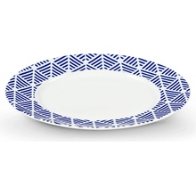 German LIVIDUS Dezertný tanier 19 cm biely/modrý