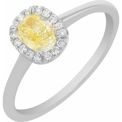 Eppi Zásnubný prsteň s certifikovaným fancy yellow lab grown diamantom Velia RE45224