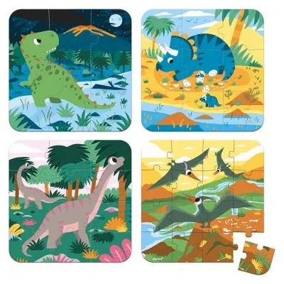 Janod - Пъзели с повишаваща трудност - Динозаври (J02657)