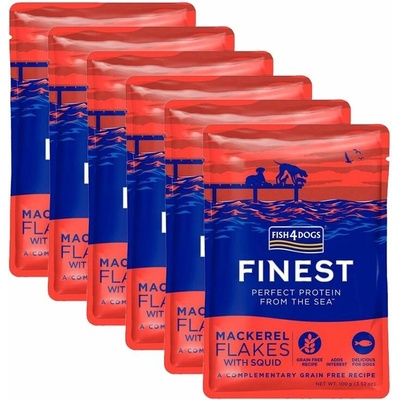 Fish4Dogs Finest Mackerel flakes 6 x 100 g