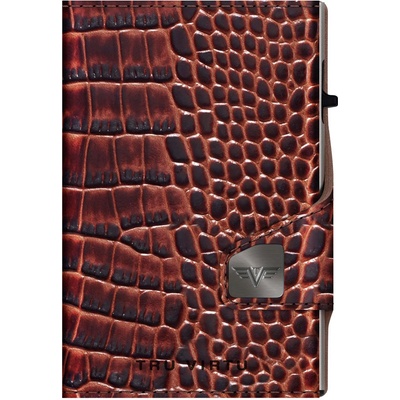 Peněženka Tru Virtu Click & Slide Twin kůže Croco hnědá