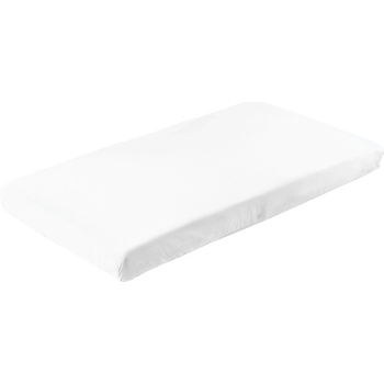 Sensillo Памучен чаршаф с ластик Sensillo - Бял, 160 x 80 cm (SILLO-22085)