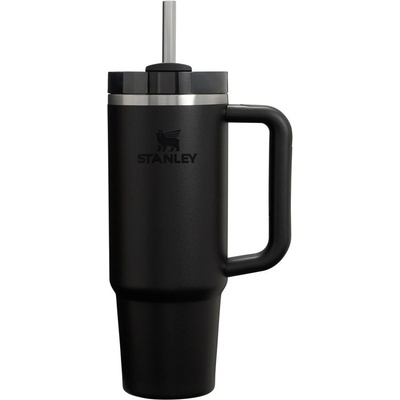 STANLEY Черен термос със сламка от неръждаема стомана 890 ml Quencher H2. O FlowState Tumbler Black 2.0 - Stanley (100000143340)