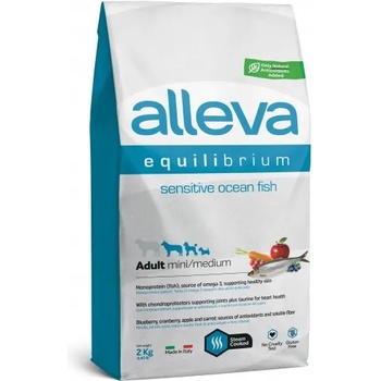 Image 1 of DIUSAPET ALLEVA® Equilibrium Sensitive Ocean Fish - Adult Mini-Medium - пълноценна храна за пораснали кучета от всички породи, над една година, с чувствителни стомаси, Италия - 2 кг 3070