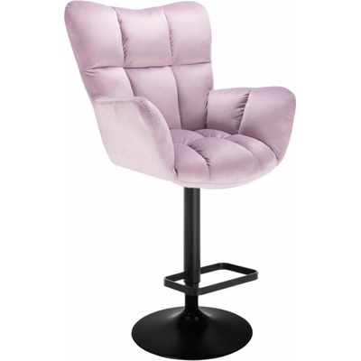 LuxuryForm Design Aurora Velur na čiernom tanieri levanduľa