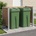 vidaXL Оградка за кошче Кафяво 161 x 85 x 115 см Алуминий и WPC (3429264)