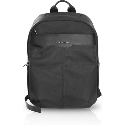 Cerruti 1881 1881 Backpack - дизайнерска водоустойчива ергономична раница за преносими компютри до 15.6 инча (черна)
