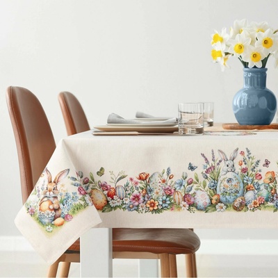 EUROFIRANY VEĽKONOČNÝ GOBELÍNOVÝ OBRUS BUNNY 140X180 CM