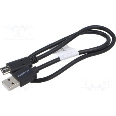 Lanberg CA-USBO-15CU-0005-BK USB-A - USB-C, 0,5m, černý