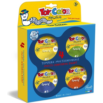 Toy Color Темперни бои Toy Color комплект 4 цвята по 180мл