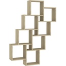vidaXL Cube Shelf Sonoma Oak 90x15x119 cm výrobek ze dřeva