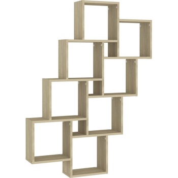 vidaXL Cube Shelf Sonoma Oak 90x15x119 cm výrobek ze dřeva