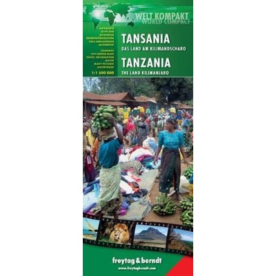 mapa Tanzania 1:1,5 mil. laminovaná