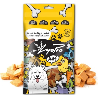 LyoPro Dog Kuřecí kostky s mrkví 50 g