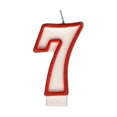 Dortová číslová svíčka "7" 75mm