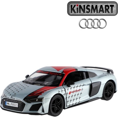 Kinsmart Audi R8 Coupé šedé 1:36