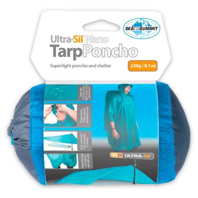 Пончо Sea to summit Ultra-Sil Nano 15D Tarp-Poncho - Blue - размер One Size (002-0555-0111)