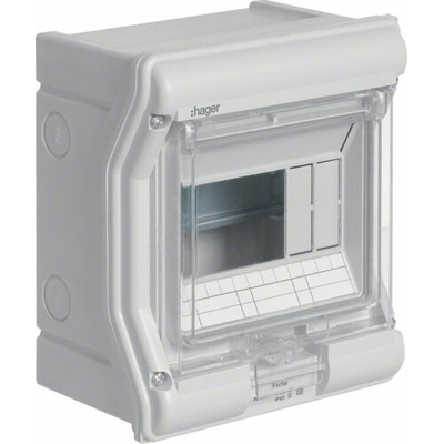 Hager Modulární rozvaděč Vector II 1 x 6 pro povrchovou montáž VE106L)