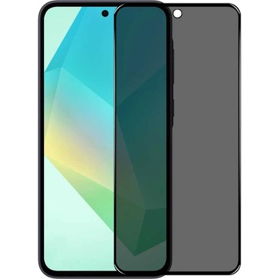Удароустойчив стъклен протектор ANTI SPY марка NORTHJO за екран за Samsung Galaxy A36 5G/A56 5G - черна рамка