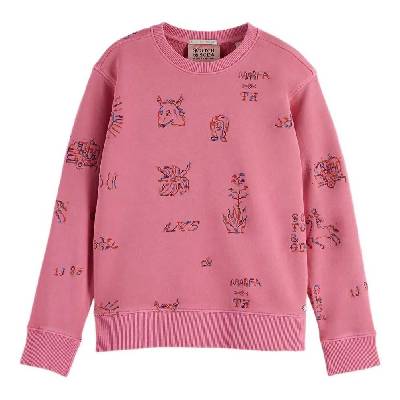 Блуза Scotch & soda 182026 sweatshirt - Pink (Chateau Rose)