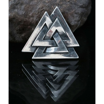 Drakkaria VALKNUT stříbrný vikinský přívěšek P4138