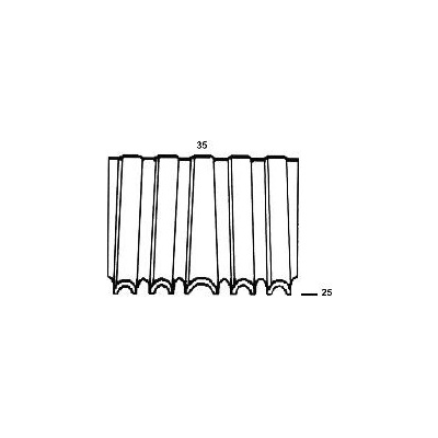ALSAFIX vlnový hřebík type WN35 25 mm pozink síla vlny 3 mm (5000 kusů)
