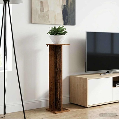 vidaXL Стойка за растения 2 бр. Старо дърво 25 x 25, 5 x 100, 5 см (899639)