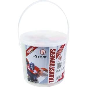  Тебешири Kite Transformers Jumbo кофа цветни 15 (1610009-TF21-074)
