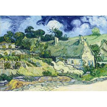 Bluebird Puzzle - Puzzle Vincent Van Gogh - Thatched Cottages at Cordeville, - 1 000 piese