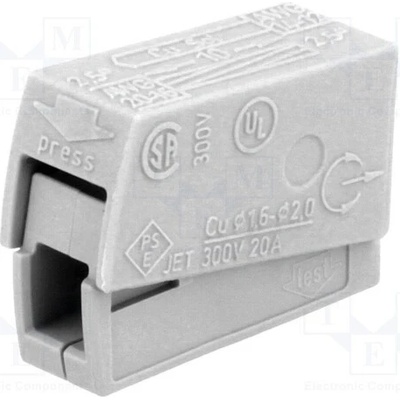 WAGO 224-101 Rychlosvorka; 24A; 400V; pružinová svorka; 0,5÷2,5mm2