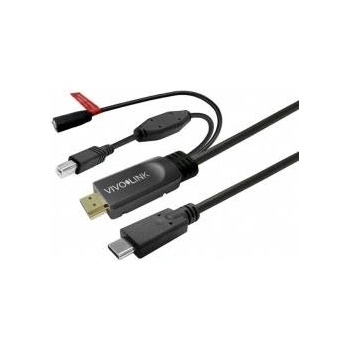 VivoLink Touchscreen Cable with charger 7.5m Black