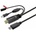 VivoLink Touchscreen Cable with charger 7.5m Black
