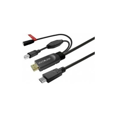 VivoLink Touchscreen Cable with charger 7.5m Black