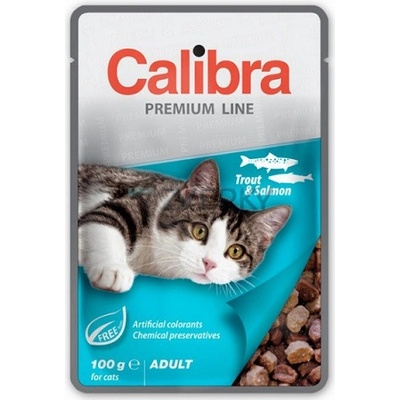 Calibra Cat Premium Adult Trout & Salmon 24 x 100 g