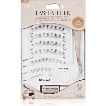KISS Lash Atelier Desing Kit лепящи снопчета мигли с лепило 01