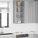 vidaXL Висящ шкаф Сив Сонома 40 x 29, 5 x 100 cm Инженерна дървесина (884471)