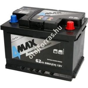 4MAX 62Ah 550A right+