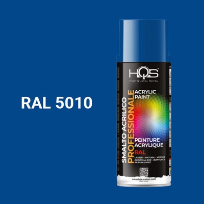 HQS akrylová farba v spreji 400 ml RAL 5010 lesklá