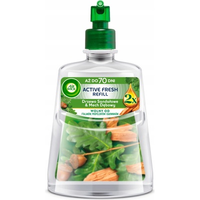 Air Wick Active Fresh Náplň do osviežovača vzduchu Santalové drevo a Dubový mach 228 ml