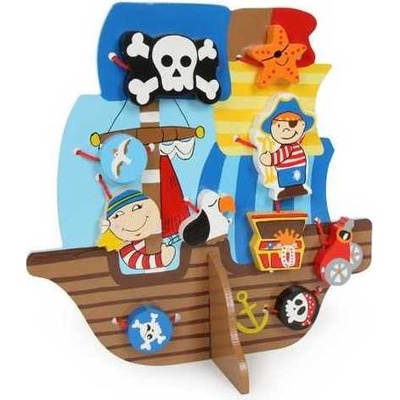 Small Foot Prevliekacia hra Pirátska loď