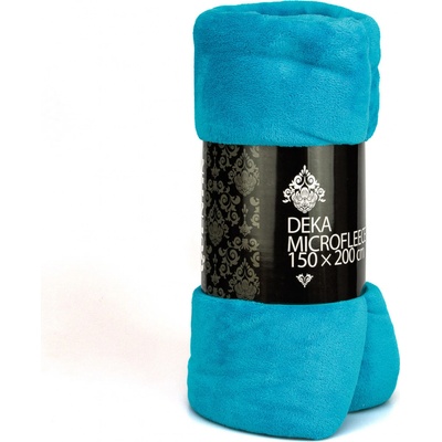 Quentin deka mikrofleece AK-2396 jednobarevná tyrkysová 150x200