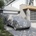 vidaXL Покривало за кола, за SUV, цяло, сиво, M, нетъкан текстил (4008940)