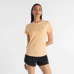 New Balance Тениска New Balance Jacquard Slim T-Shirt - Peach